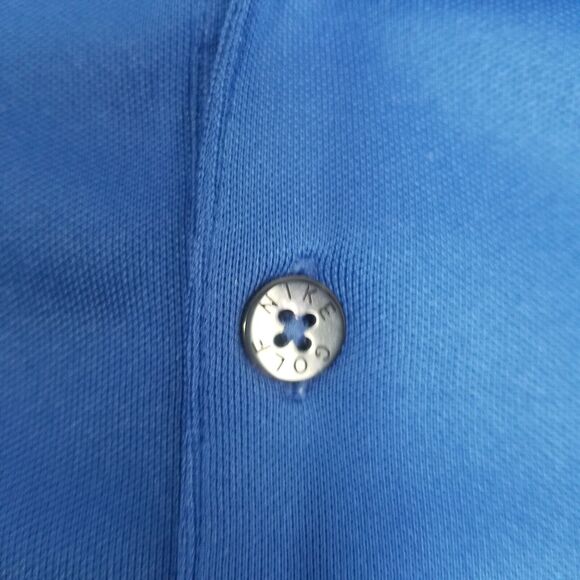 Nike Golf Polo Shirt Men's XL Blue Fit Dry Short Sleeve Swoosh Logo - Picture 4 of 9
